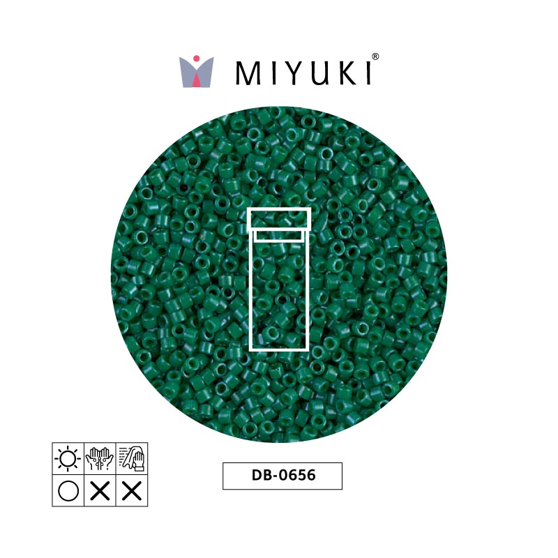 Miyuki delica 11/0 DB0656 opaque jade green x 3g