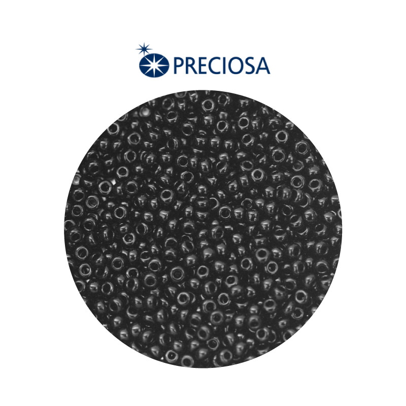 Mostacilla checa preciosa 2mm 23980 OP negra x 500g