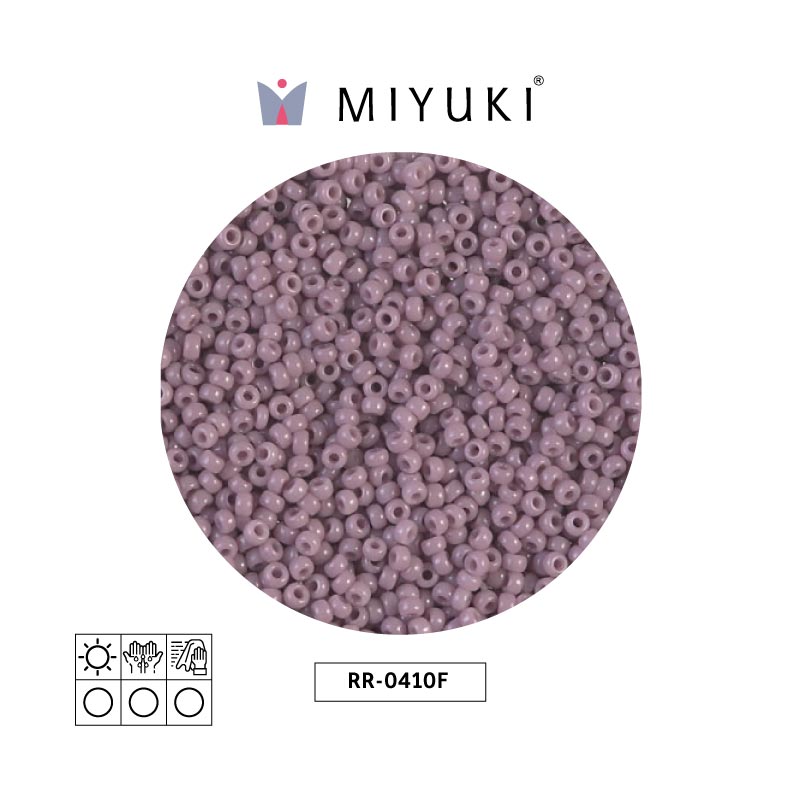 Mostacilla Miyuki rocalla 11/0 RR0410F opaque medium mauve matte AB x 250g