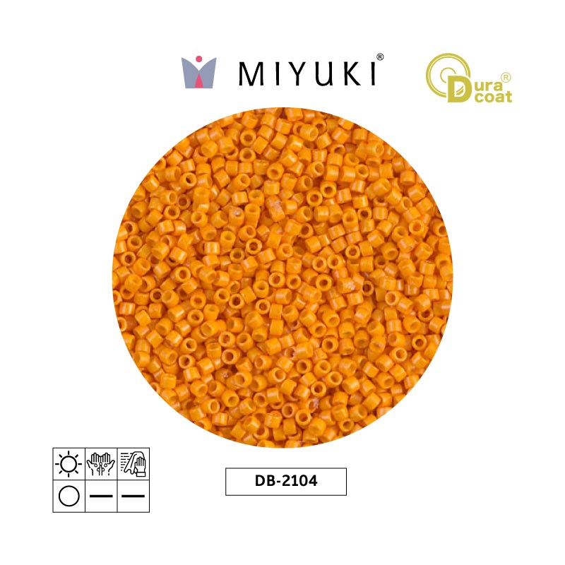 Miyuki delica 11/0 DB2104 opaque squash x 50g