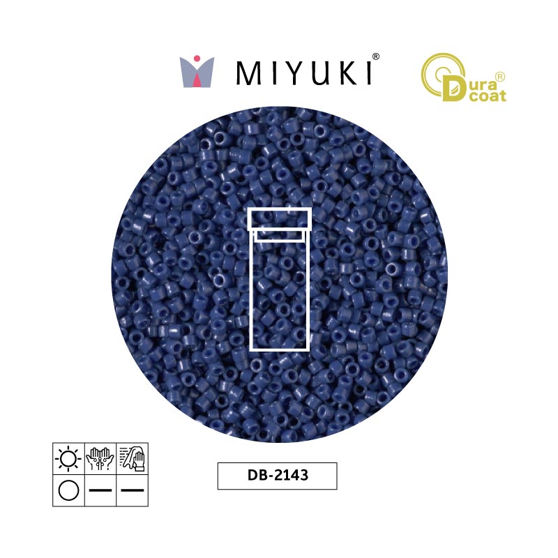 Miyuki delica 11/0 DB2143 durac op navyblue x 3g