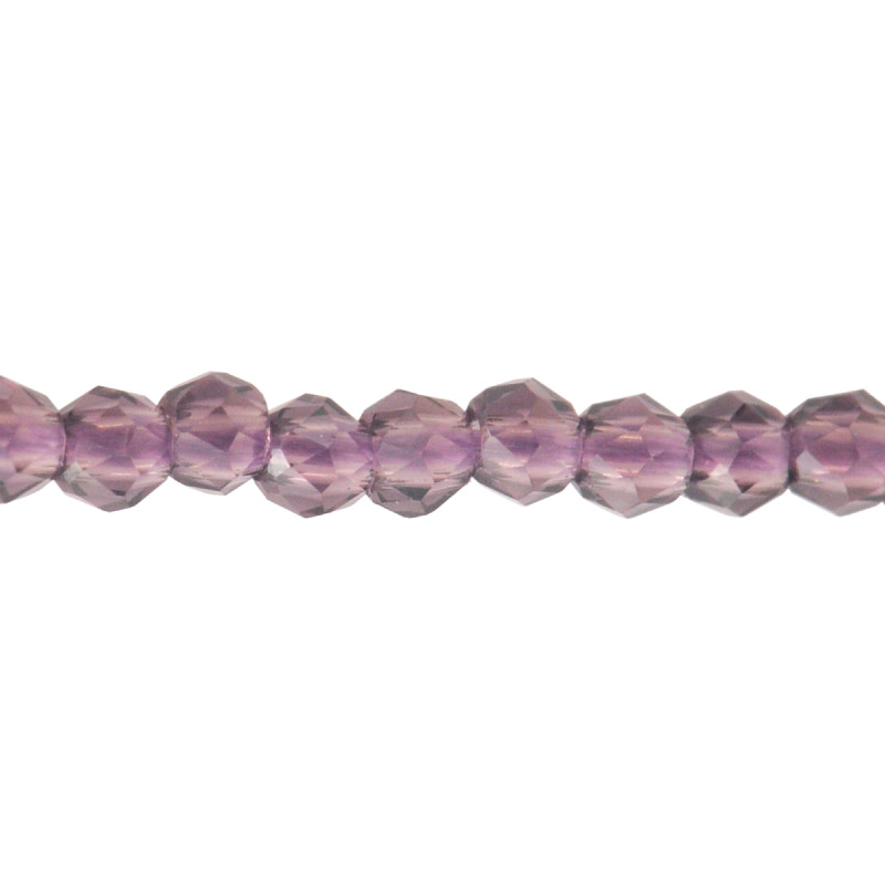 Murano redondo facetado 2mm amatista x 188 unds