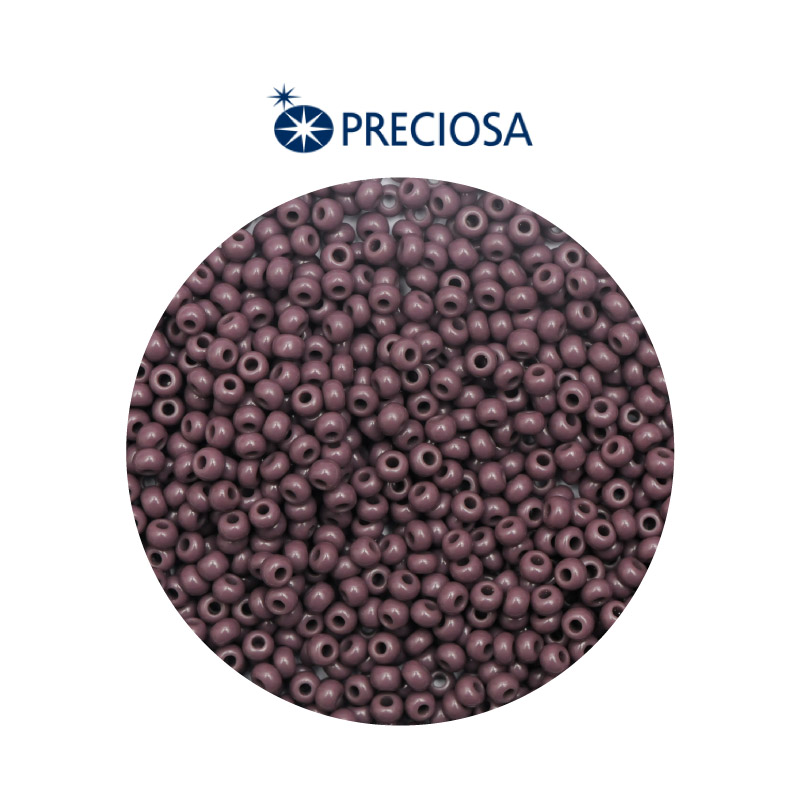 Mostacilla checa preciosa 2mm 23040 morado osc. x 500g