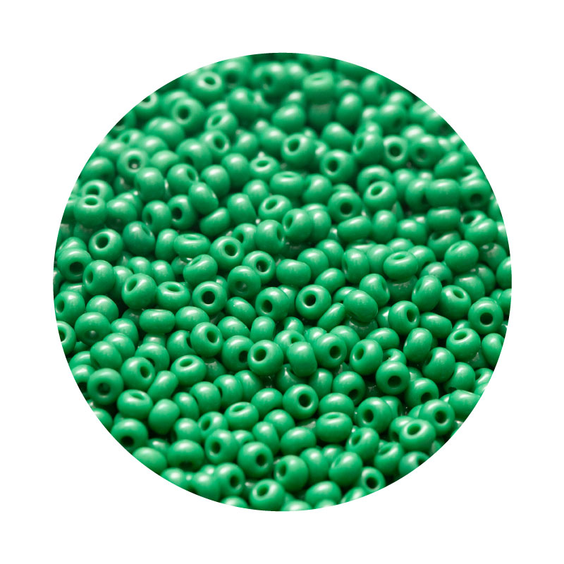 Mostacilla checa preciosa 2mm 52240 verde opalo x 500g