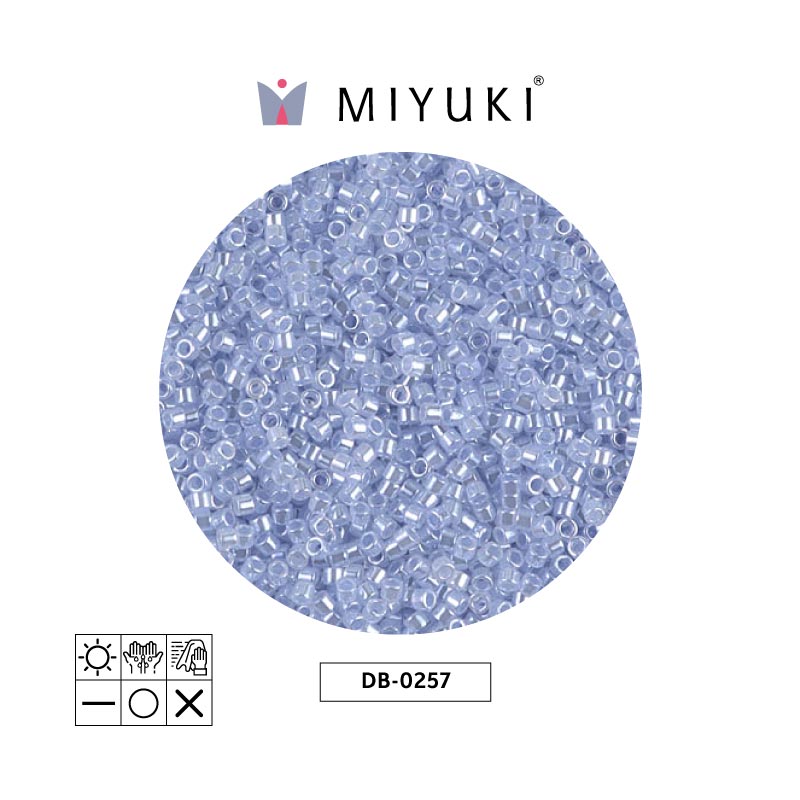 Miyuki delica 11/0 DB0257 sky blue ceylon x 50g