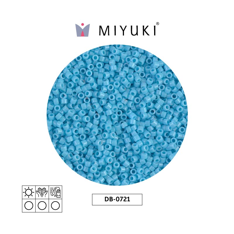 Miyuki delica 11/0 DB0725 opaque light blue x 50g