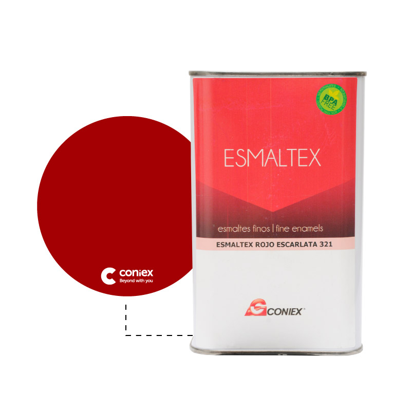 Resina esmaltex coniex 321 rojo escarlata x Kg