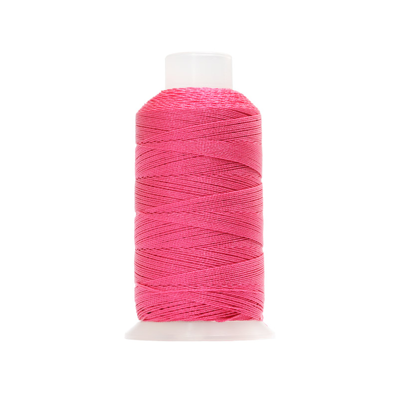 Hilo poliester metalizado 9 hilos L65 fuchsia x rollo 350m