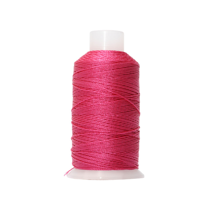 Hilo poliester metalizado 15 hilos L65 fuchsia x rollo 150m