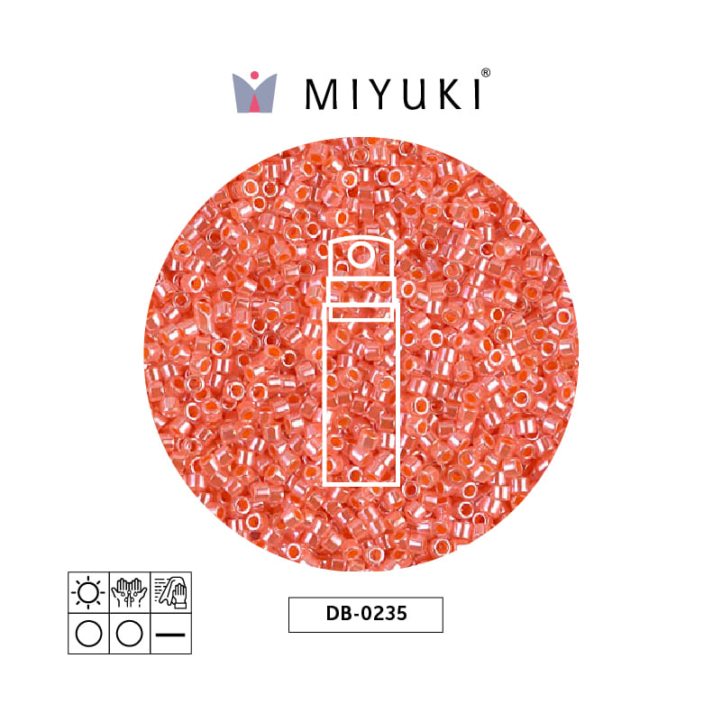 Miyuki delica 11/0 DB0235 salmon ceylon x 10g