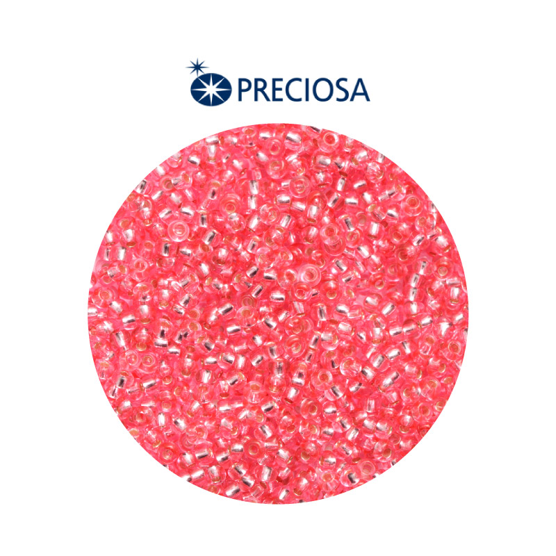 Mostacilla checa preciosa 2mm 08275 rosado brillante x 500g