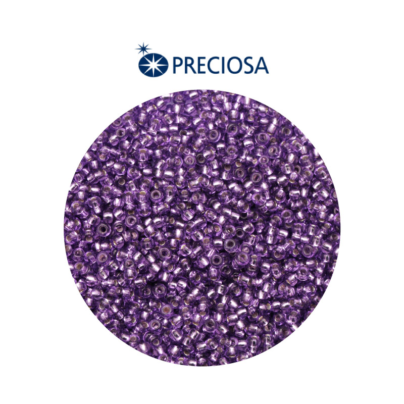 Mostacilla checa preciosa 2mm 08228 morado brillante x 500g