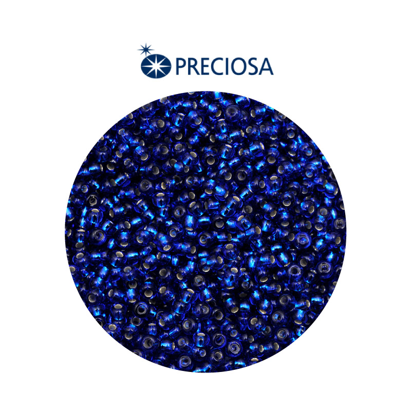 Mostacilla checa preciosa 2mm 67300 LP azul rey x 500g