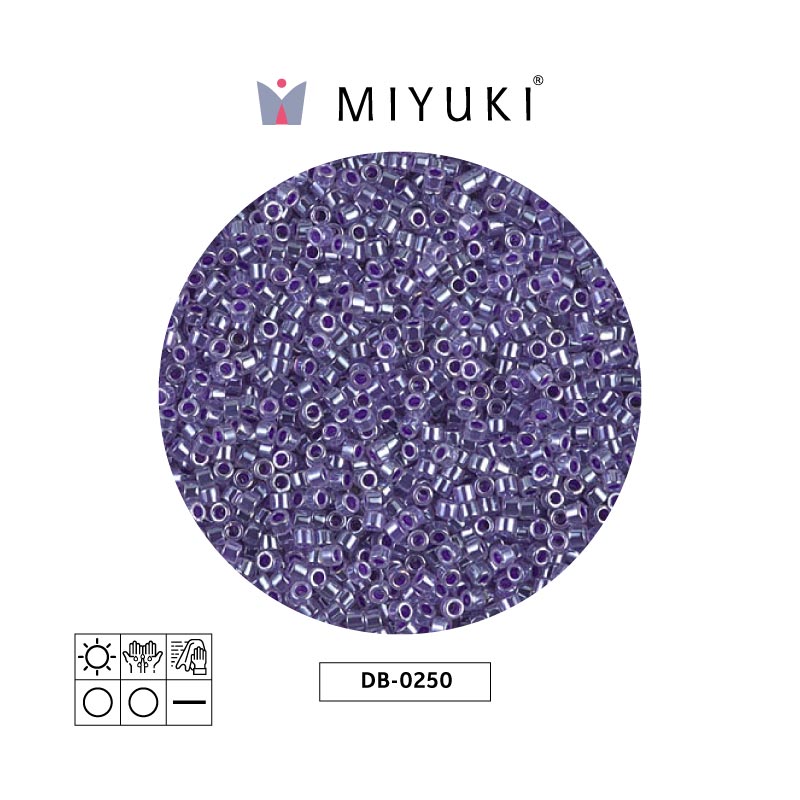 Miyuki delica 11/0 DB0250 amethyst ceylon x 50g