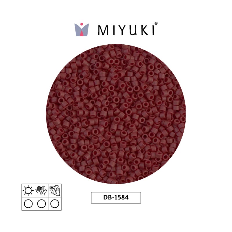 Miyuki delica 11/0 DB1584 matte opaque currant x 50g