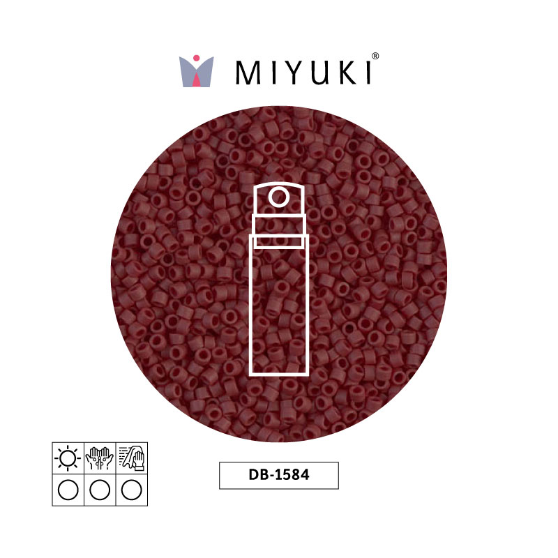 Miyuki delica 11/0 DB1584 matte opaque currant x 10g