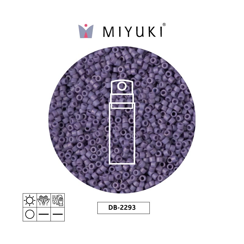 Miyuki delica 11/0 DB2293 opaq glazed purple x 10gr