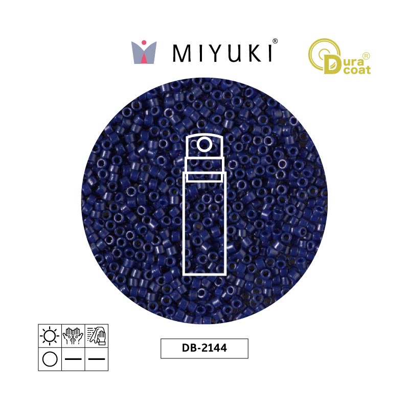 Miyuki delica 11/0 DB2144 duraco op navyblue x 10g