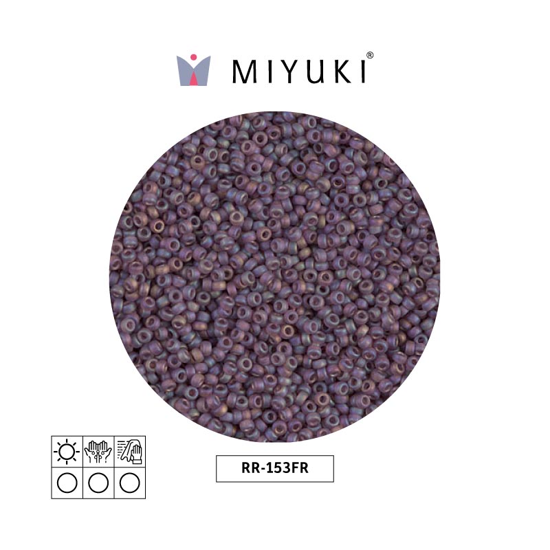 Mostacilla Miyuki rocalla 11/0 RR0153FR dark smpky amethyst matte AB x 250g