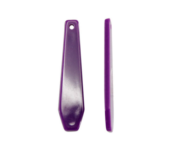 Pendiente S-1787 morado 12 9x40mm x und