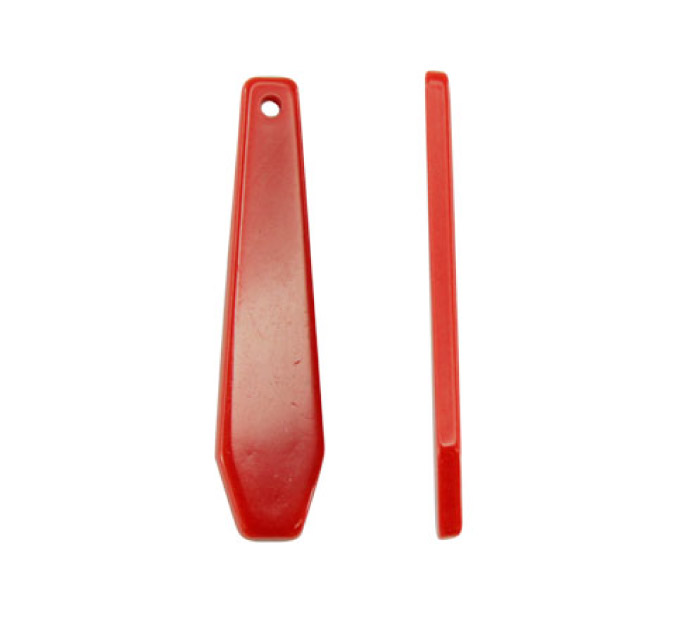 Pendiente S-1787 rojo 9x40mm x und