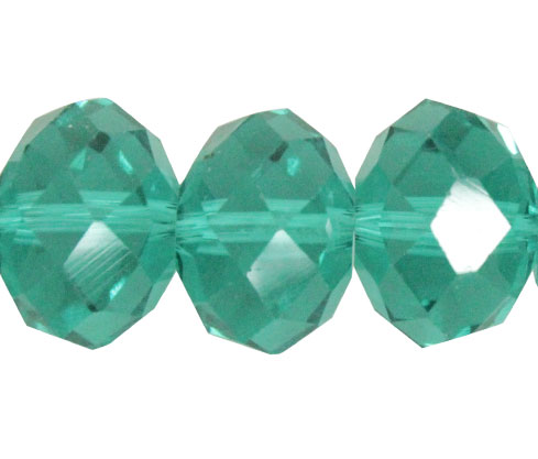 Rondela #11318 14x18mm blue zircon x 32unds