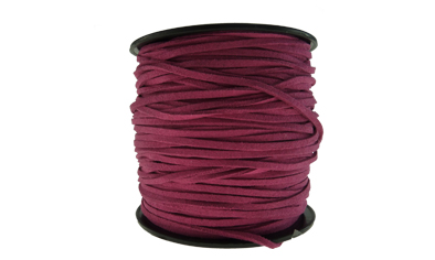 Cuero plano gamuzado 3mm ATL01558 fusia x metro