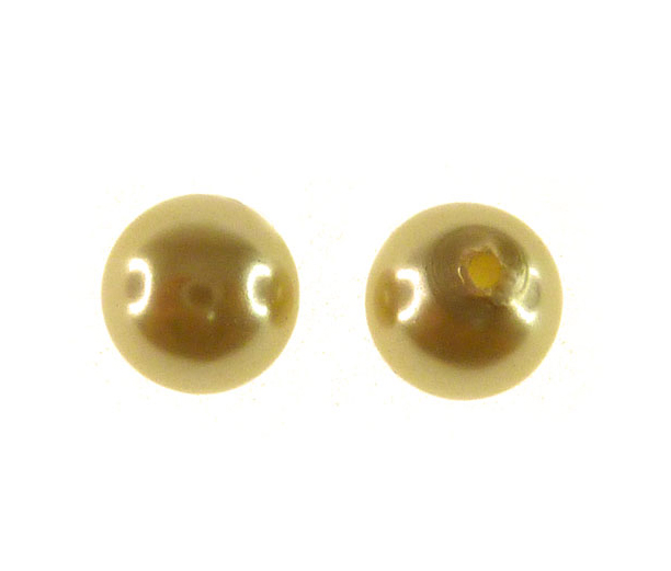 Perla sintetica redonda 1H 8mm light gold CX-14 x und