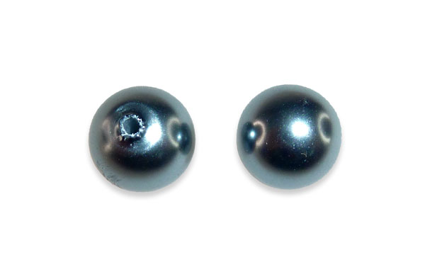 Perla sintetica redonda 1H 8mm hematite CX-69 x und