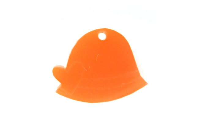 Sombrero naranja neon 12x15mm x und