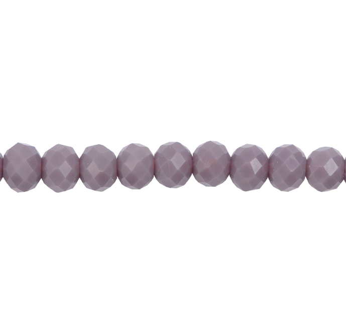 Murano rondela facetada 3mm morado mate 96 x 120unds