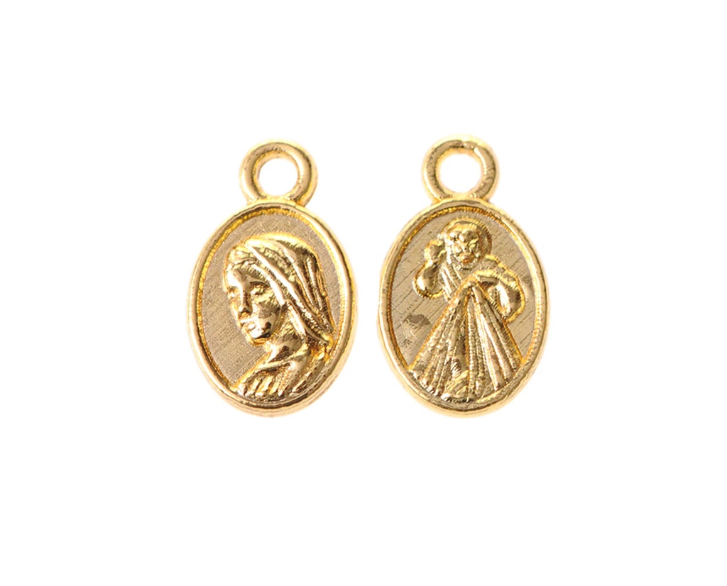 Dije virgen 130 13x8mm/golfi x und