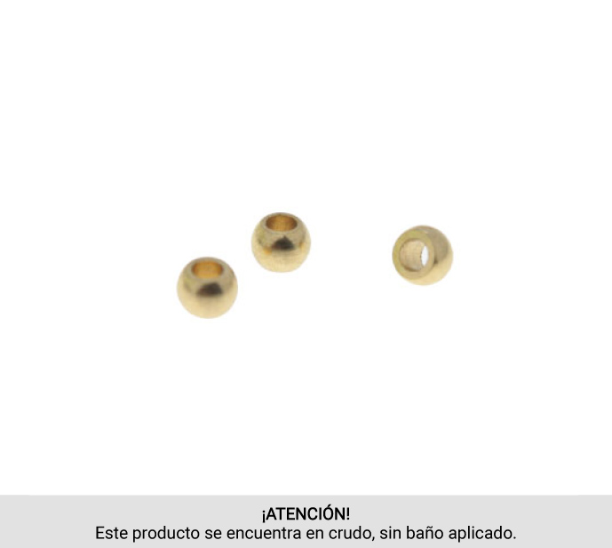 Bead 3mm/R hole 1.5mm x und