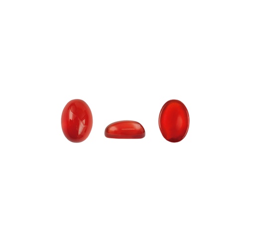 [24644] Cabuchon oval 5x7mm agata roja x und