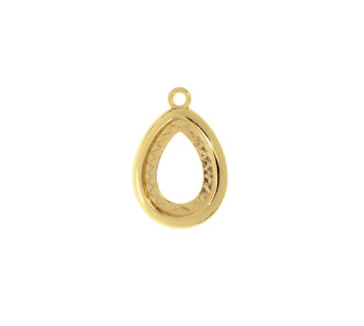 [26783] Pendiente pera 26x18mm A-36168/golfi x und