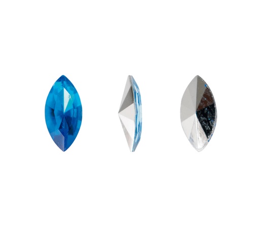 [27913] Acrilico K1015 marquesa con cono 3x6mm capri blue 4 x und