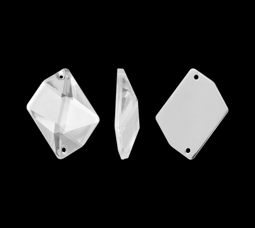 [28347] Piedra hilo B41 irregular plano 21mm crystal 2 x und