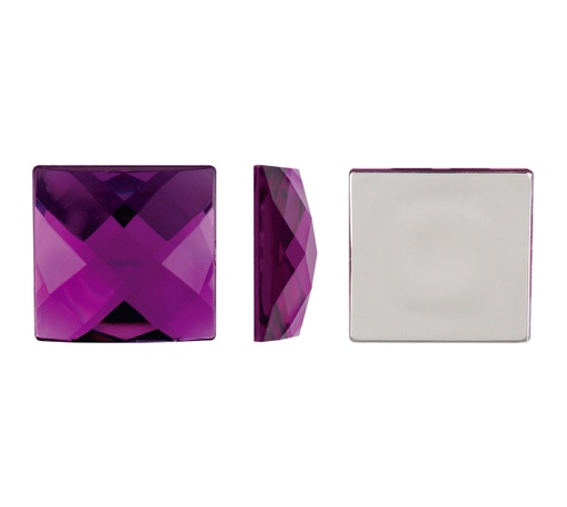 [29783] Acrilico K1026 cuadrado plano 12mm purple velvet 5 x und