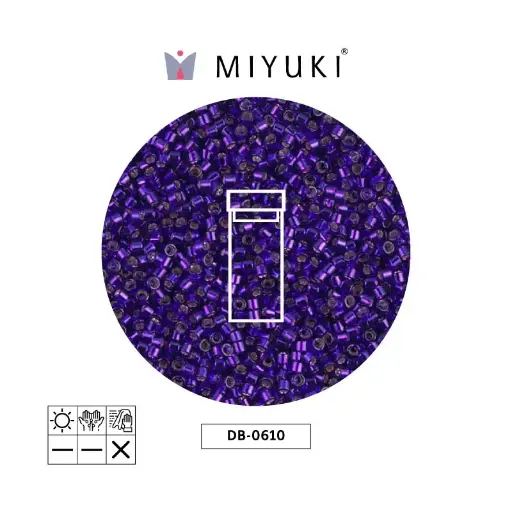 [31341] Miyuki delica 11/0 DB0610 silve ld dk violet x 3g