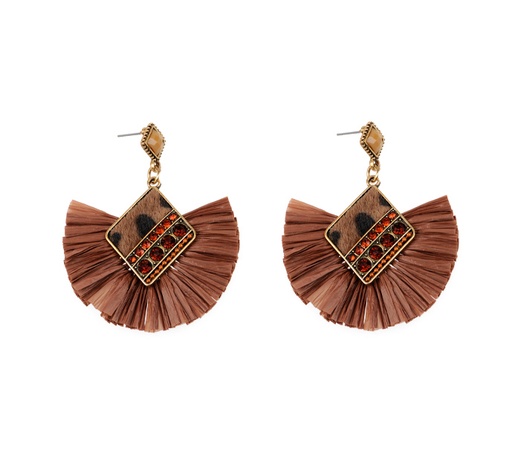 [31695] Aretes borla N.9 cafe x par