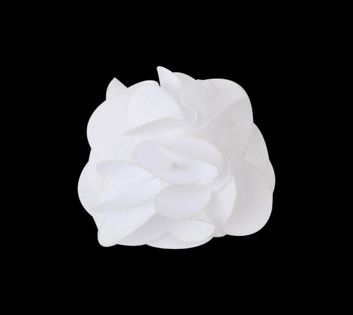 [31745] Flor tela 3.0cm 1 blanco x und