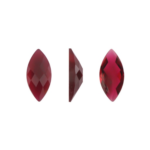 [20944] Acrilico oval sin foil 7x15mm ruby 15 x und