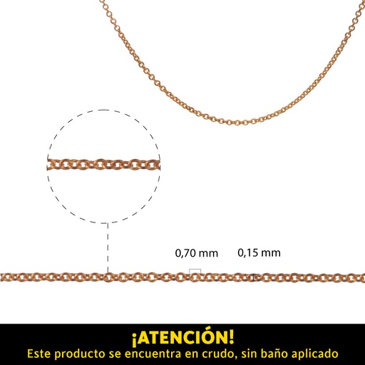 [29913] Cadena brass 2015SF 0.70x1x0.15mm/R x metro