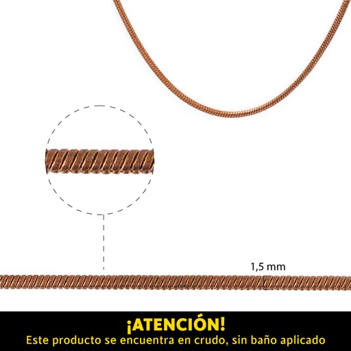 [13249] Cadena snake 1.5mm PD145R/R x mt