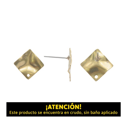 [10238] Arete cuadrado con perforacion 12mm/R x par