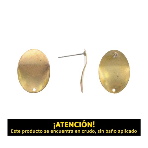 [10265] Arete oval prensado con perforacion 20mm/R x par