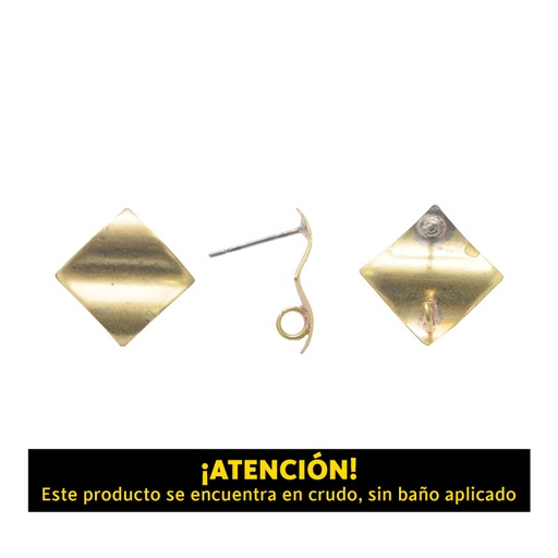 [10281] Arete rombo prensado con argolla 20mm/R x par