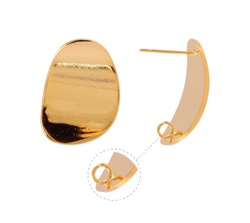 [14731] Aretes oval PJ006 17x25mm/ Golfi x par