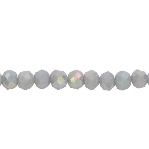 [12361] Murano rondela facetada 3mm gray mat 71-1AB x 127und