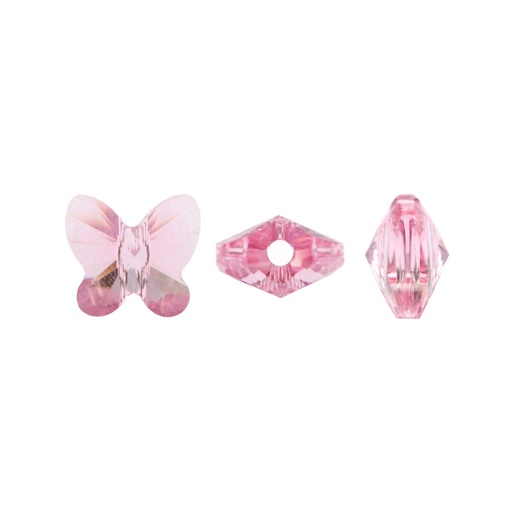 [28368] 5754 swarovski mariposa light rose 8mm x und